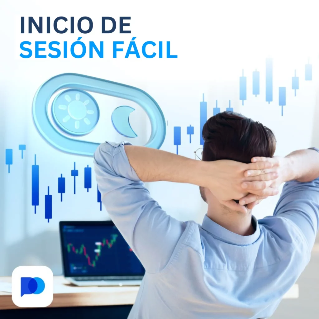 Inicio de sesión fácil en Pocket Option.